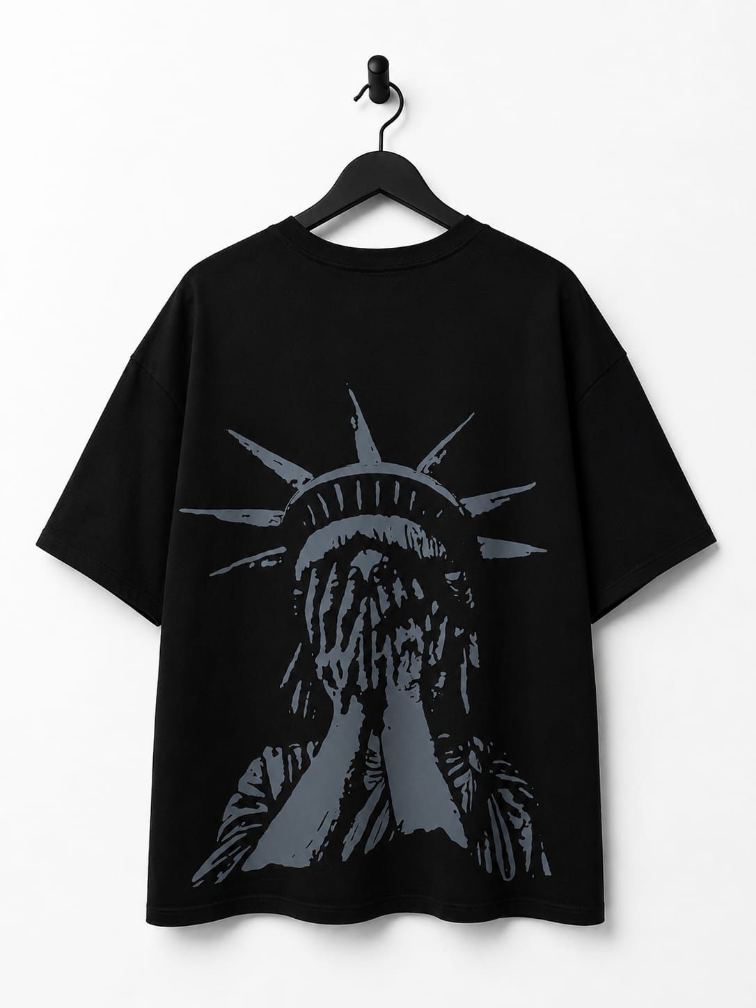 Playera Oversize Negra- Remembers