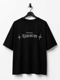 Playera Oversize Negra- Remembers